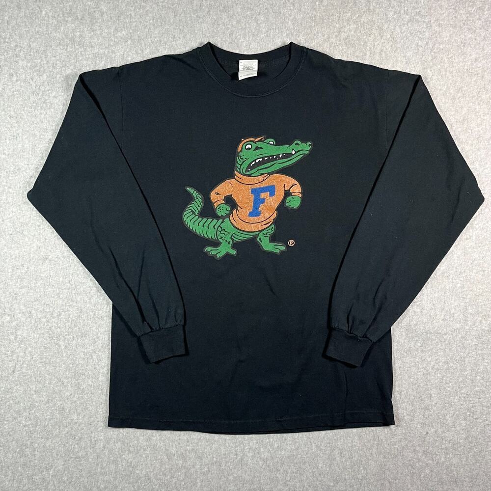 College Football Florida Gators Long Sleeve T-Shirt Mens Size Medium Mascot Logo